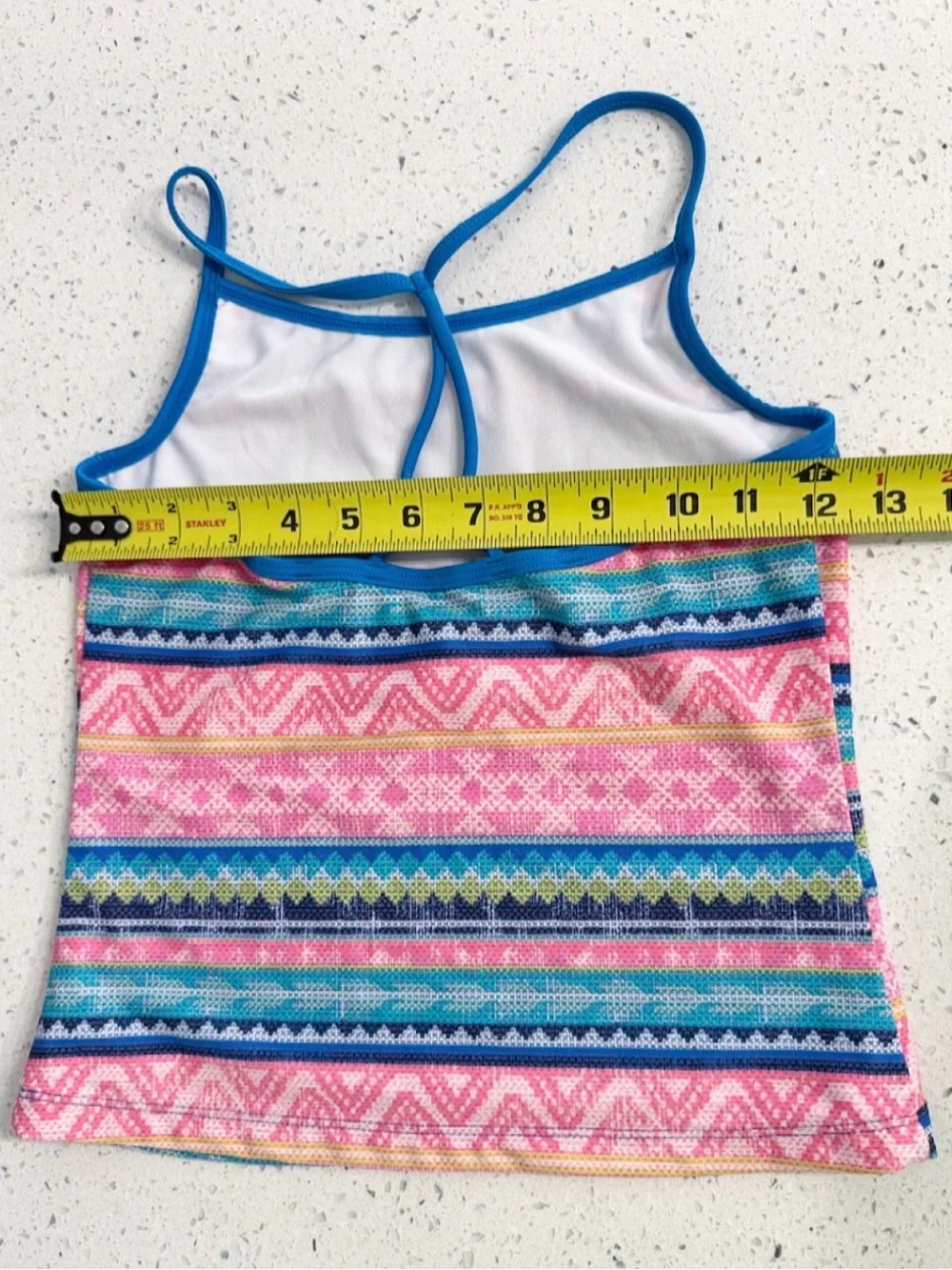 Tommy Bahama Girls Tankini Swimsuit Set Size 12 Colorful Geometric Stripe